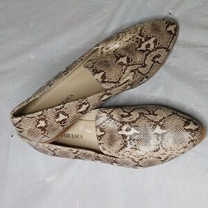 Faux snakeskin Loafers - Brown